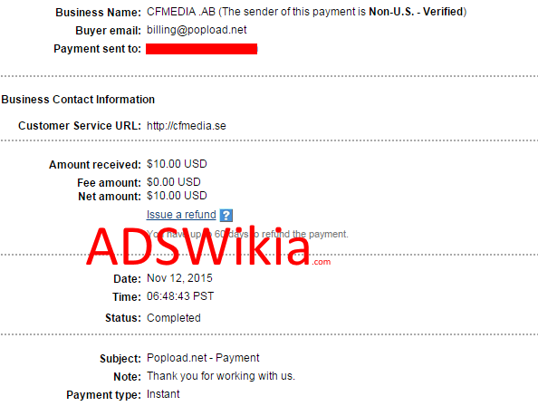 popload Proof of payment