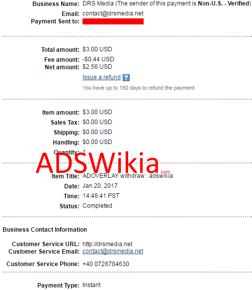 ADOVERLAY Proof of Payment