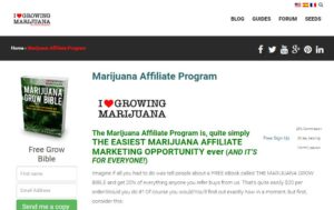 Marijuana Affiliate Program