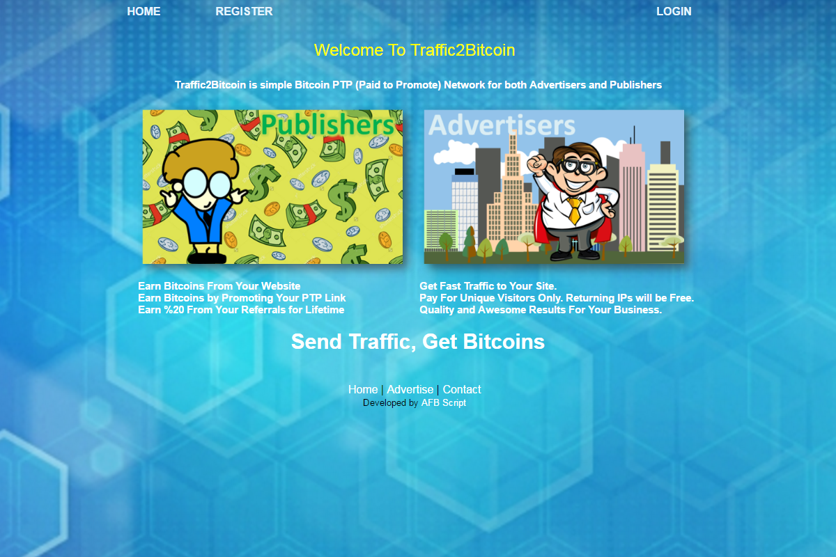 traffic 2 bitcoin