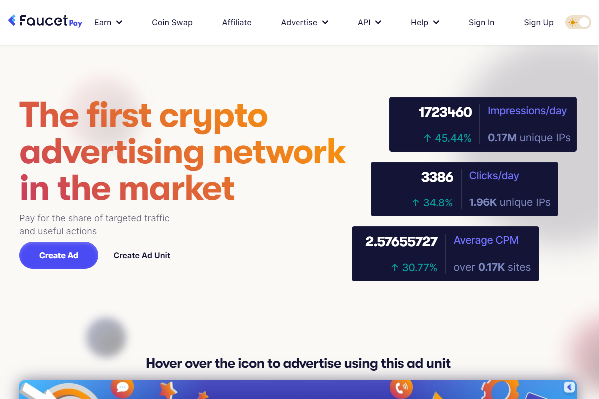 FaucetPay Ad Network Review - Crypto Advertising | ADSWikia